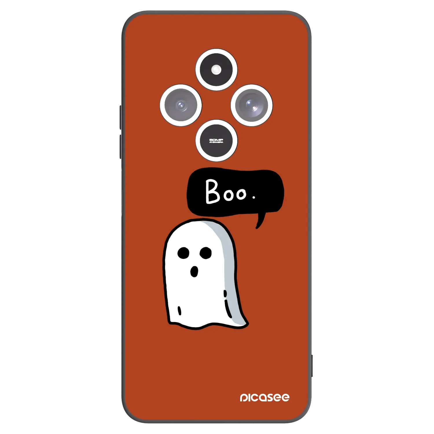Picasee Xiaomi Redmi 14C Hülle - Schwarzes Silikon - Boo