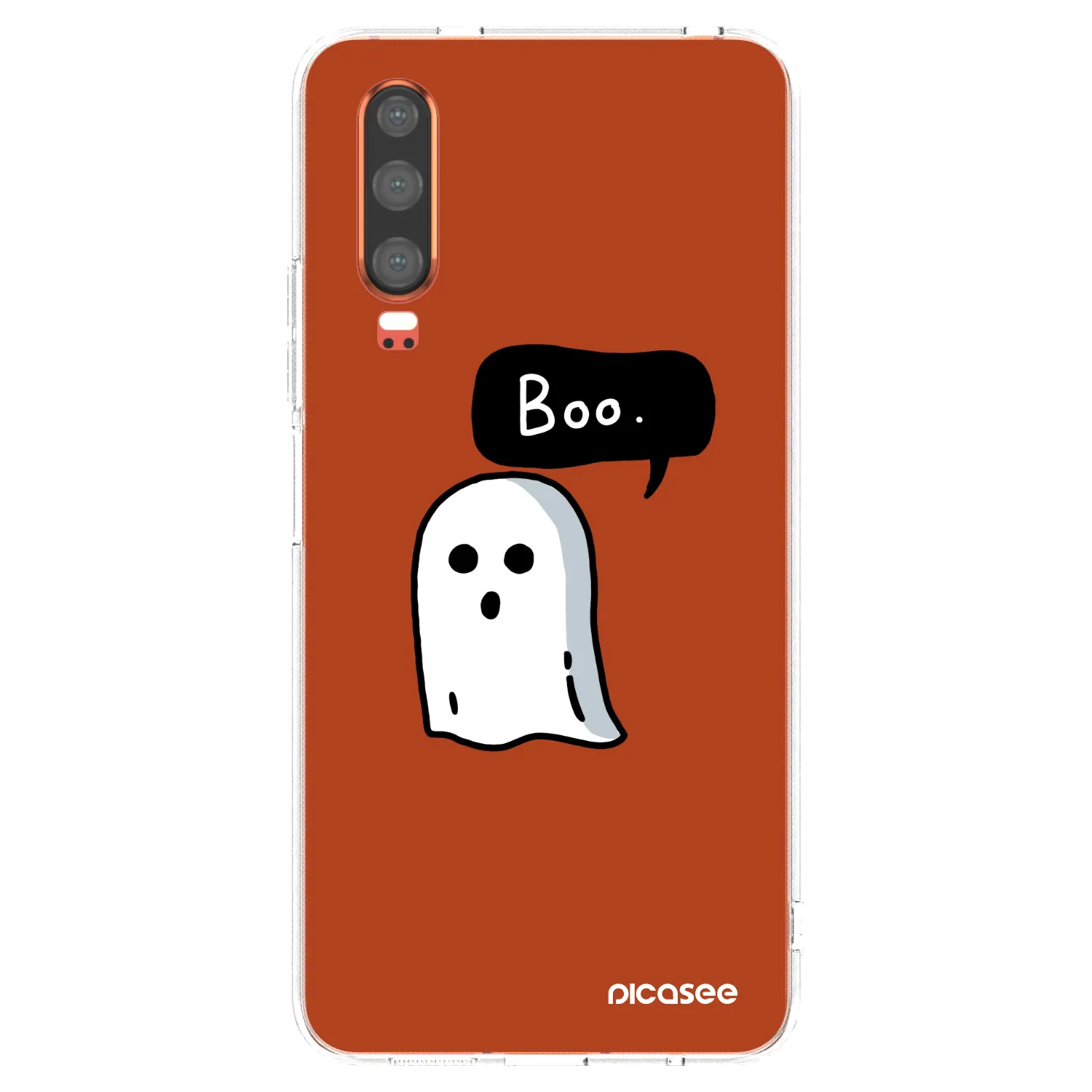 Picasee Huawei P30 Hülle - Transparentes Silikon - Boo
