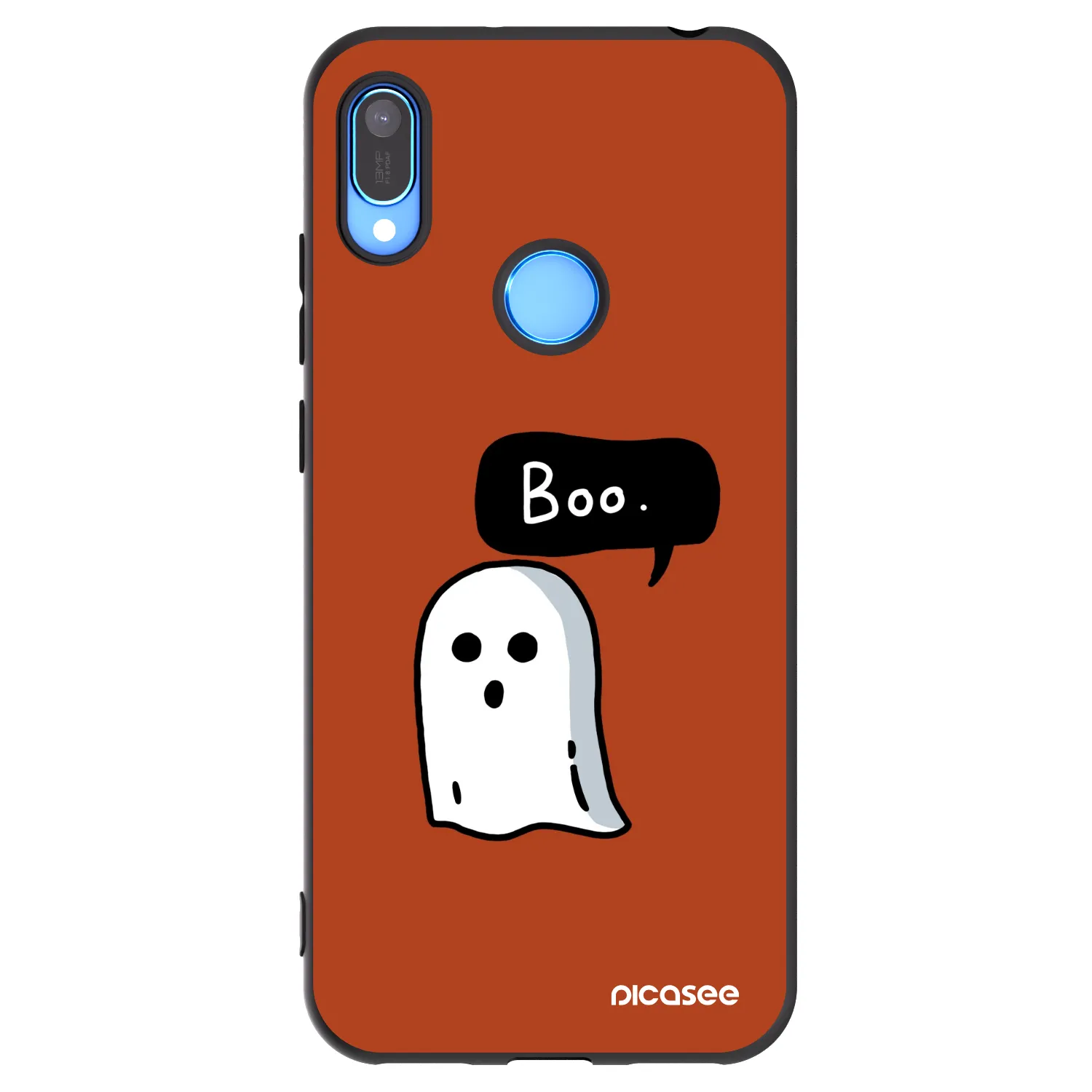 Picasee Huawei Y6 2019 Hülle - Schwarzes Silikon - Boo