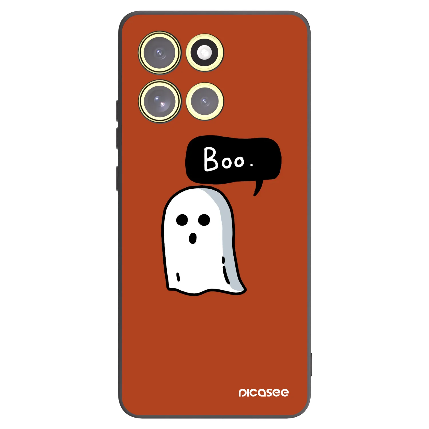 Picasee Motorola Moto G86 Power 5G Hülle - Schwarzes Silikon - Boo