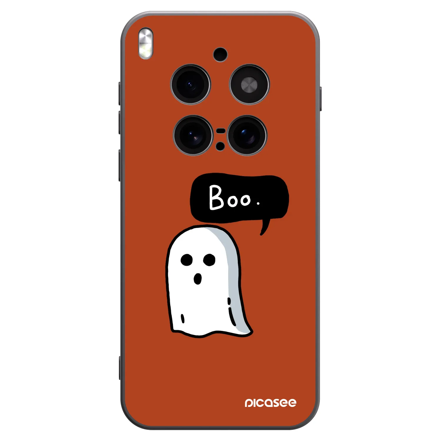 Picasee Vivo X300 Pro Hülle - Schwarzes Silikon - Boo