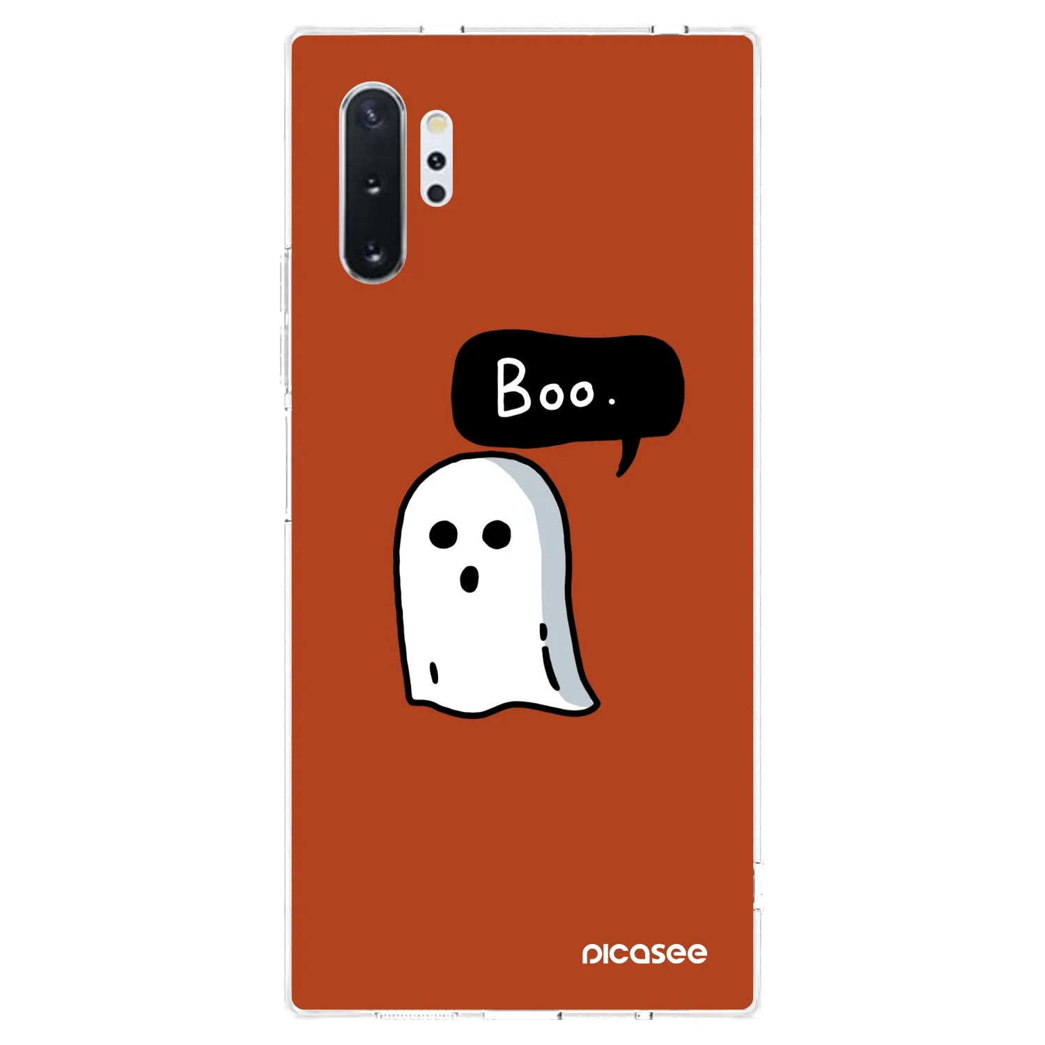 Picasee Samsung Galaxy Note 10+ N975F Hülle - Transparentes Silikon - Boo