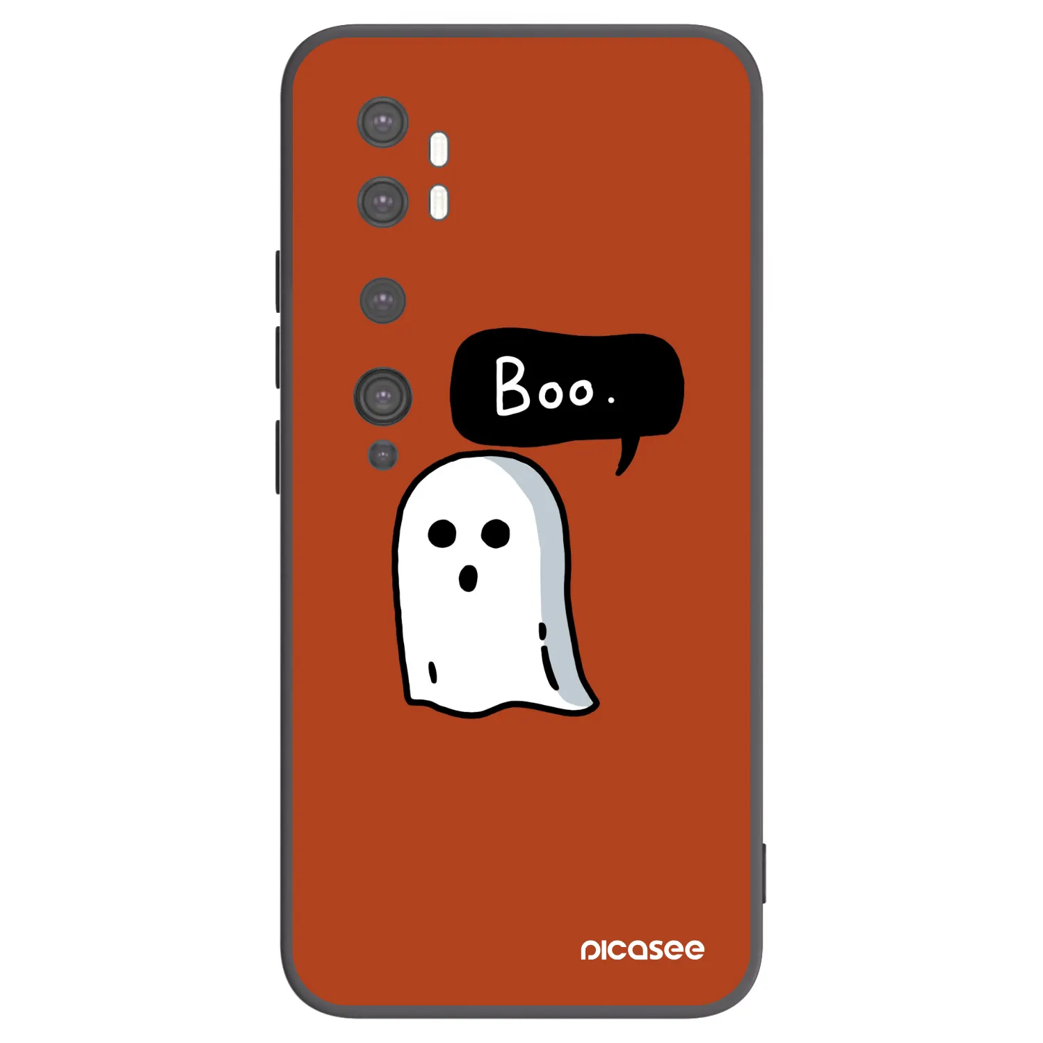 Picasee Xiaomi Mi Note 10 (Pro) Hülle - Schwarzes Silikon - Boo