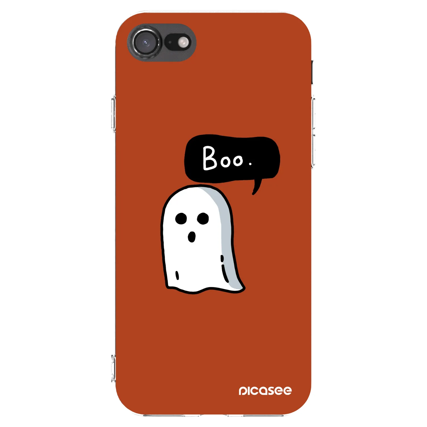 Picasee Apple iPhone SE 2020 Hülle - Transparentes Silikon - Boo
