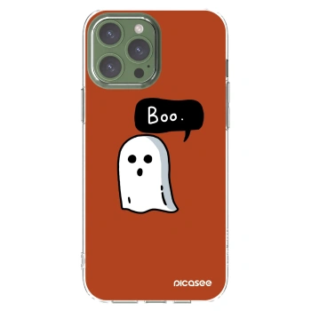 Picasee Apple iPhone 13 Pro Max Hülle - Transparentes Silikon - Boo