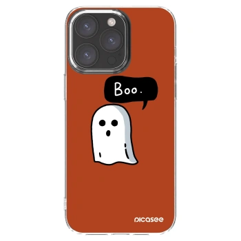 Picasee Apple iPhone 15 Pro Max Hülle - Transparentes Silikon - Boo