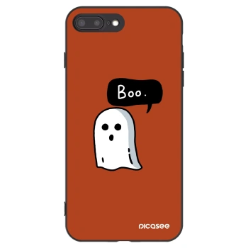 Picasee Apple iPhone 8 Plus Hülle - Schwarzes Silikon - Boo