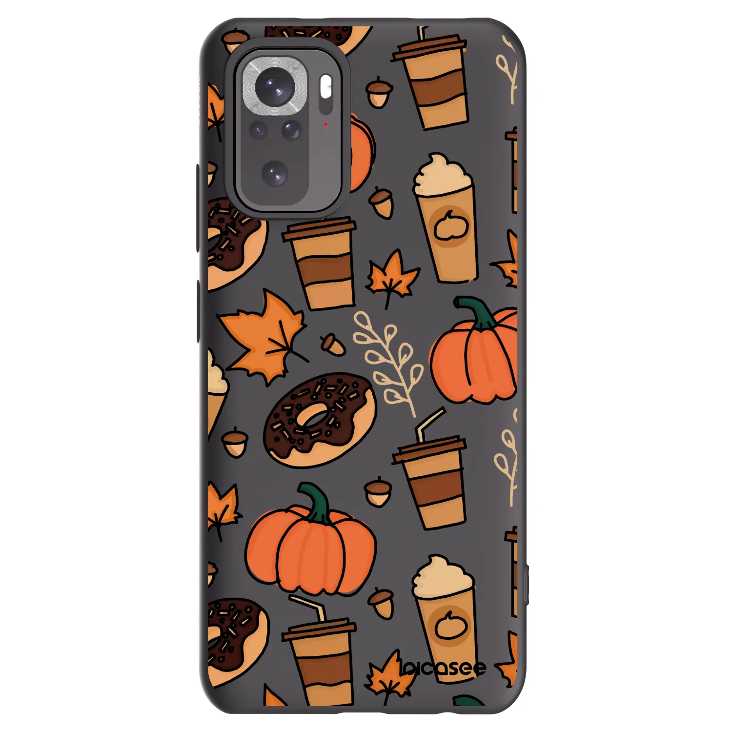 Picasee Xiaomi Redmi Note 10S Hülle - Schwarzes Silikon - Fallovers