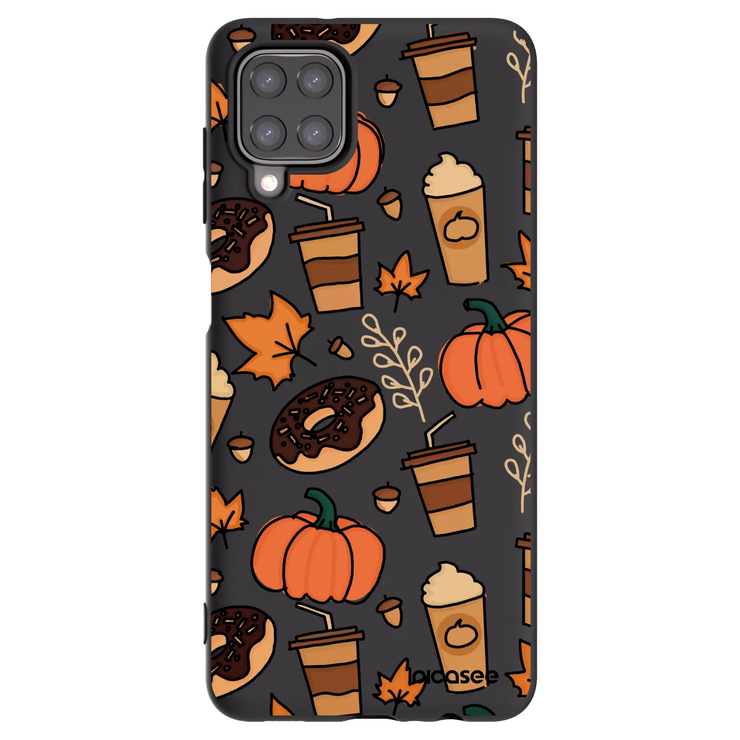 Picasee Samsung Galaxy M12 M127F Hülle - Schwarzes Silikon - Fallovers