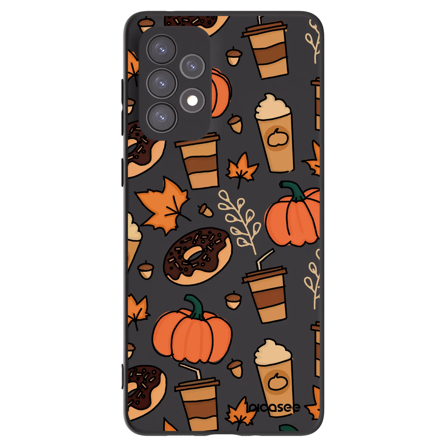 Picasee Samsung Galaxy A73 5G Hülle - Schwarzes Silikon - Fallovers