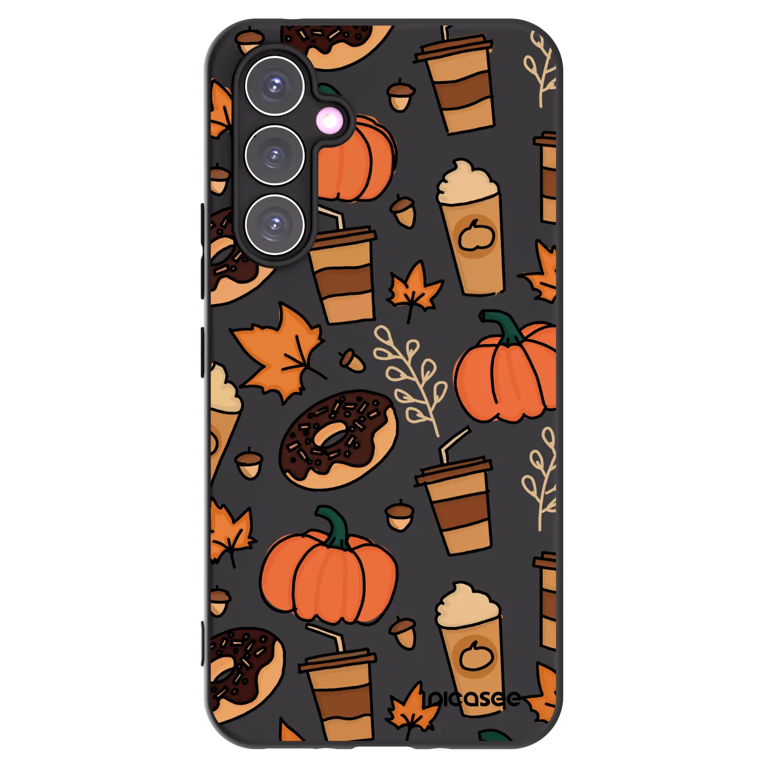 Picasee Samsung Galaxy A54 5G A546B Hülle - Schwarzes Silikon - Fallovers