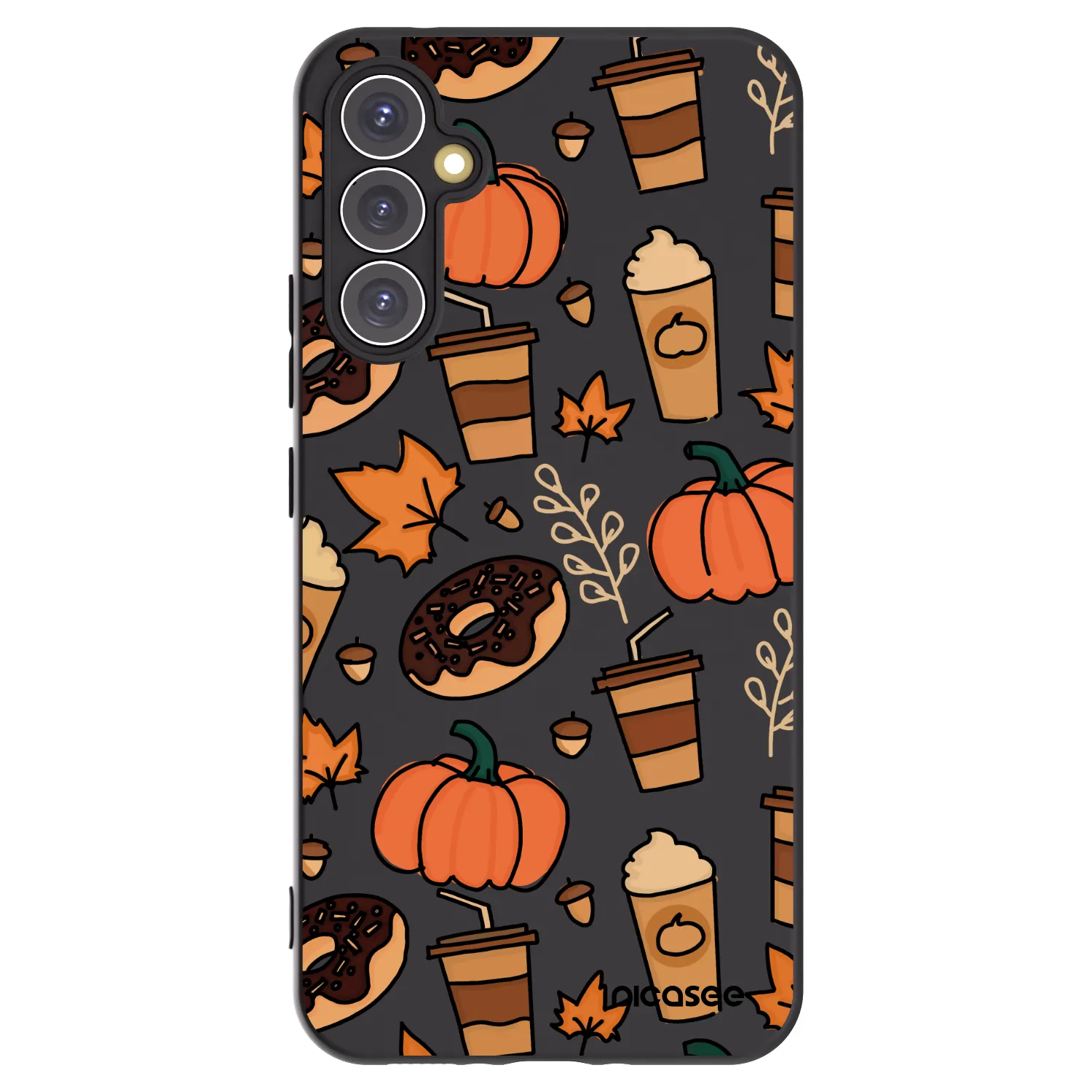 Picasee Samsung Galaxy A34 5G A346B Hülle - Schwarzes Silikon - Fallovers