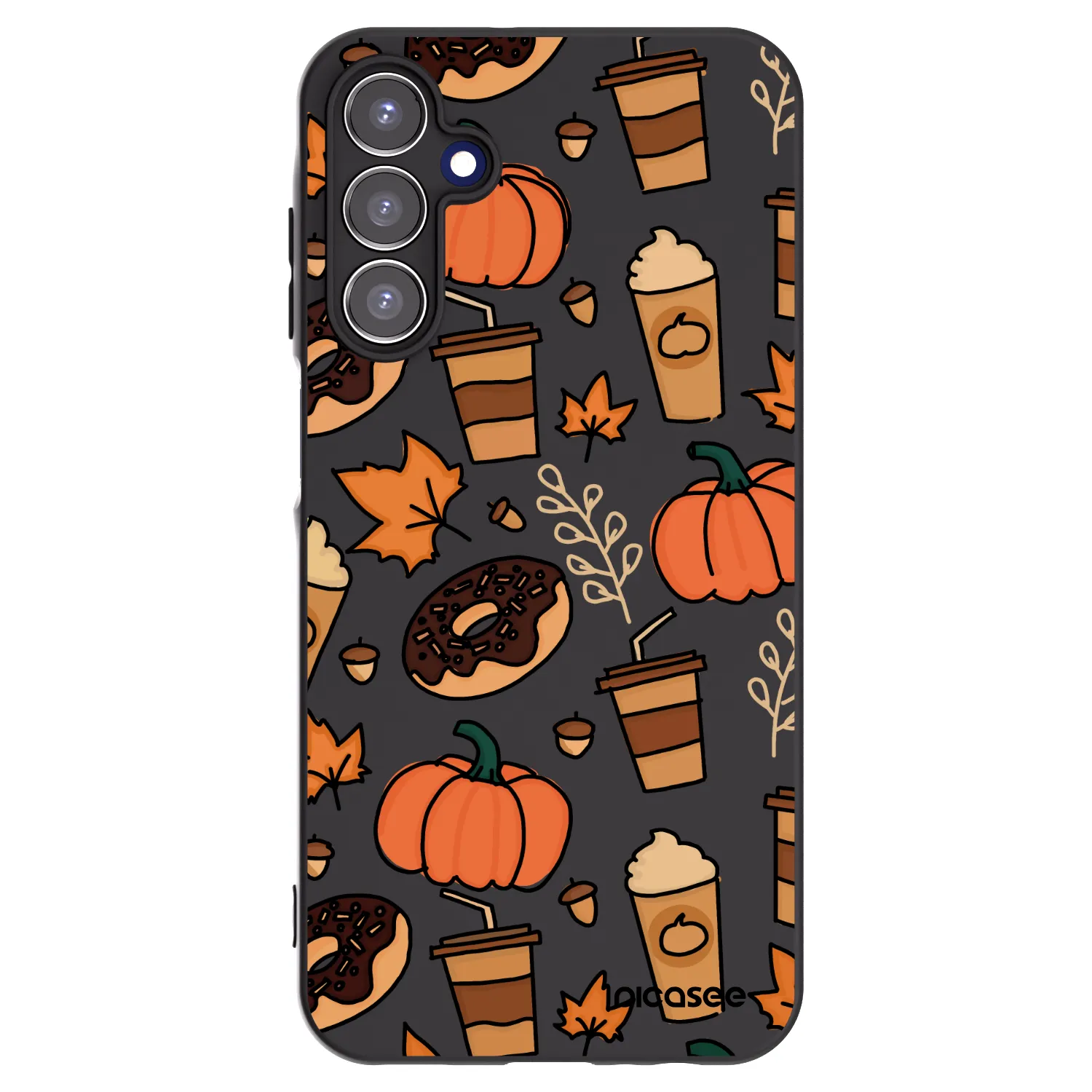 Picasee Samsung Galaxy A15 A155F 4G Hülle - Schwarzes Silikon - Fallovers