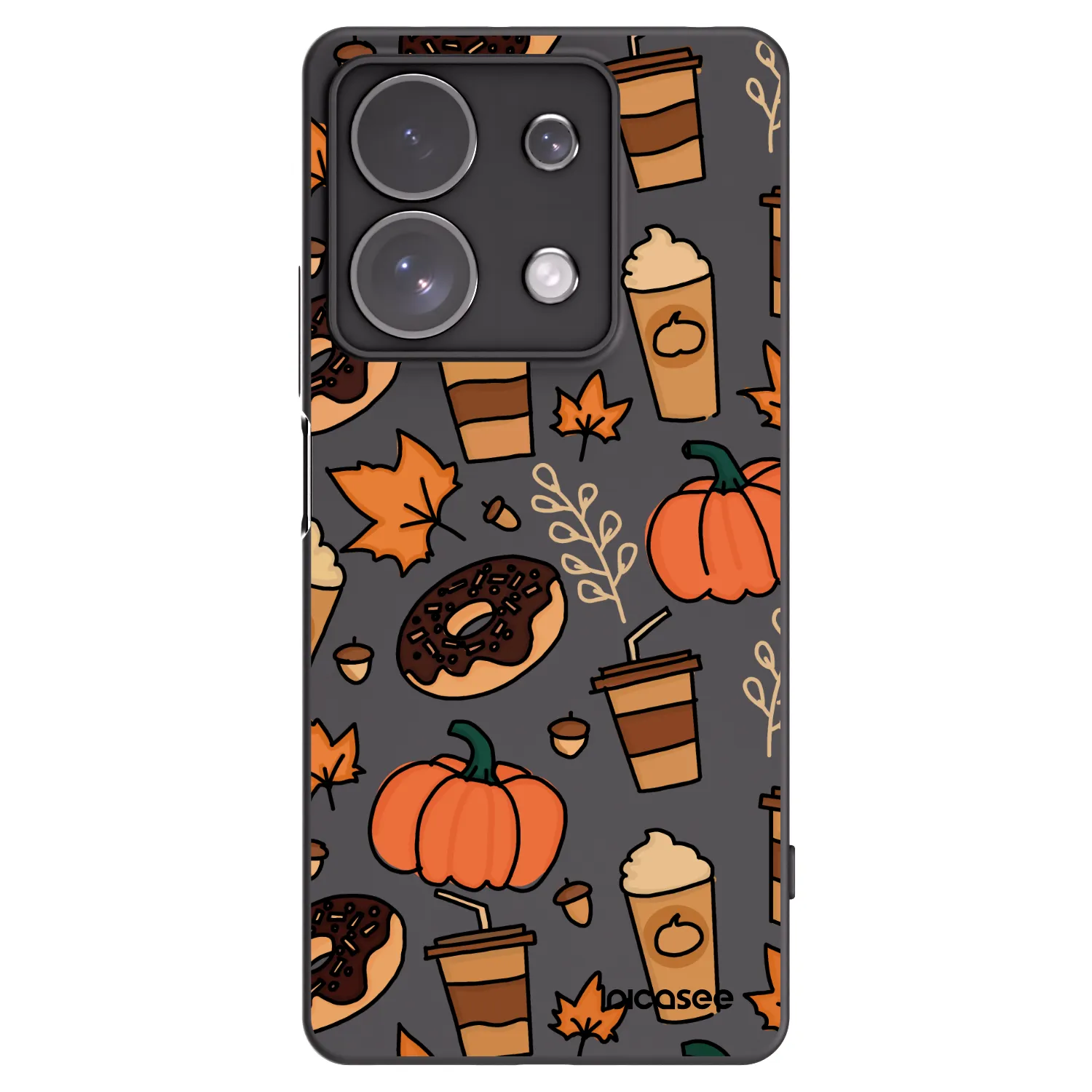 Picasee Xiaomi Redmi Note 13 Pro 4G Hülle - Schwarzes Silikon - Fallovers