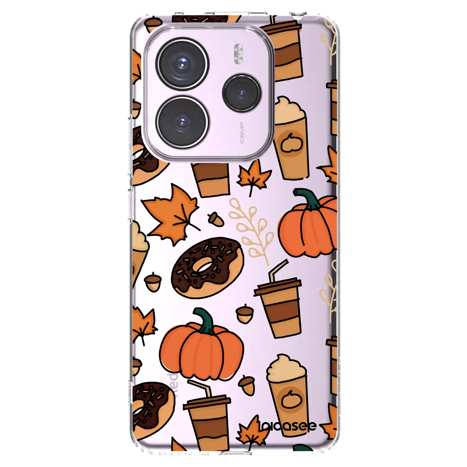 Picasee Xiaomi Redmi Note 14 5G Hülle - Transparentes Silikon - Fallovers