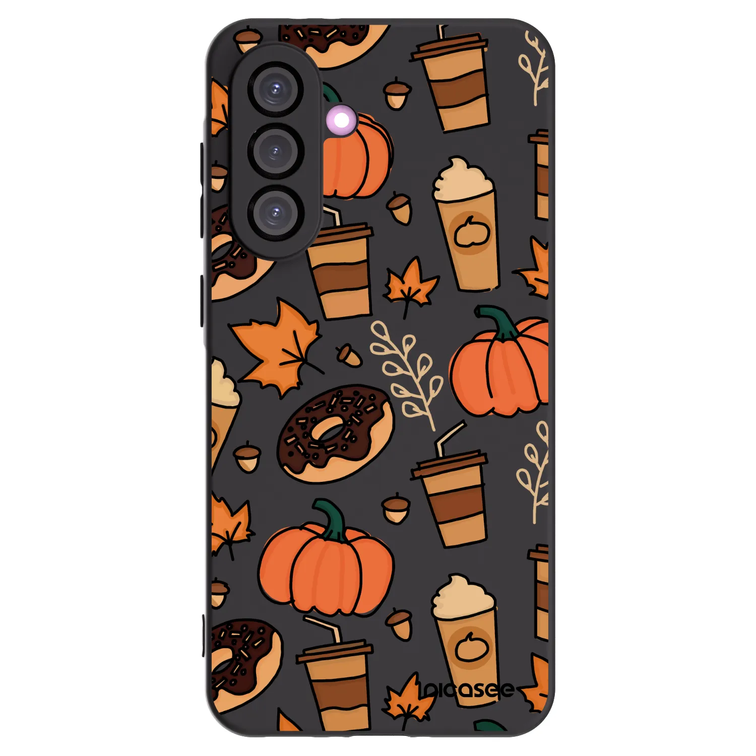 Picasee Samsung Galaxy A36 5G Hülle - Schwarzes Silikon - Fallovers