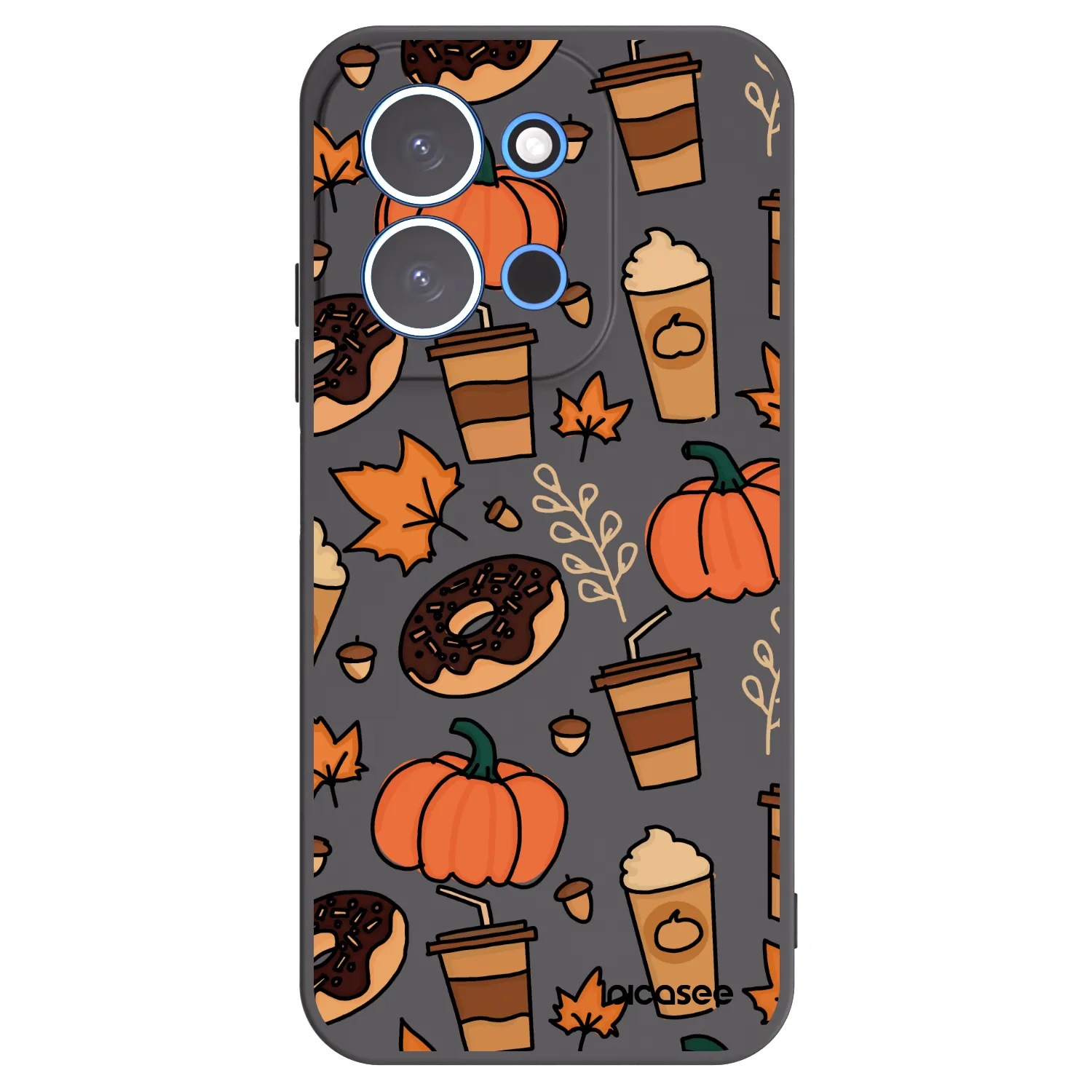 Picasee Xiaomi Redmi 15C 4G Hülle - Schwarzes Silikon - Fallovers