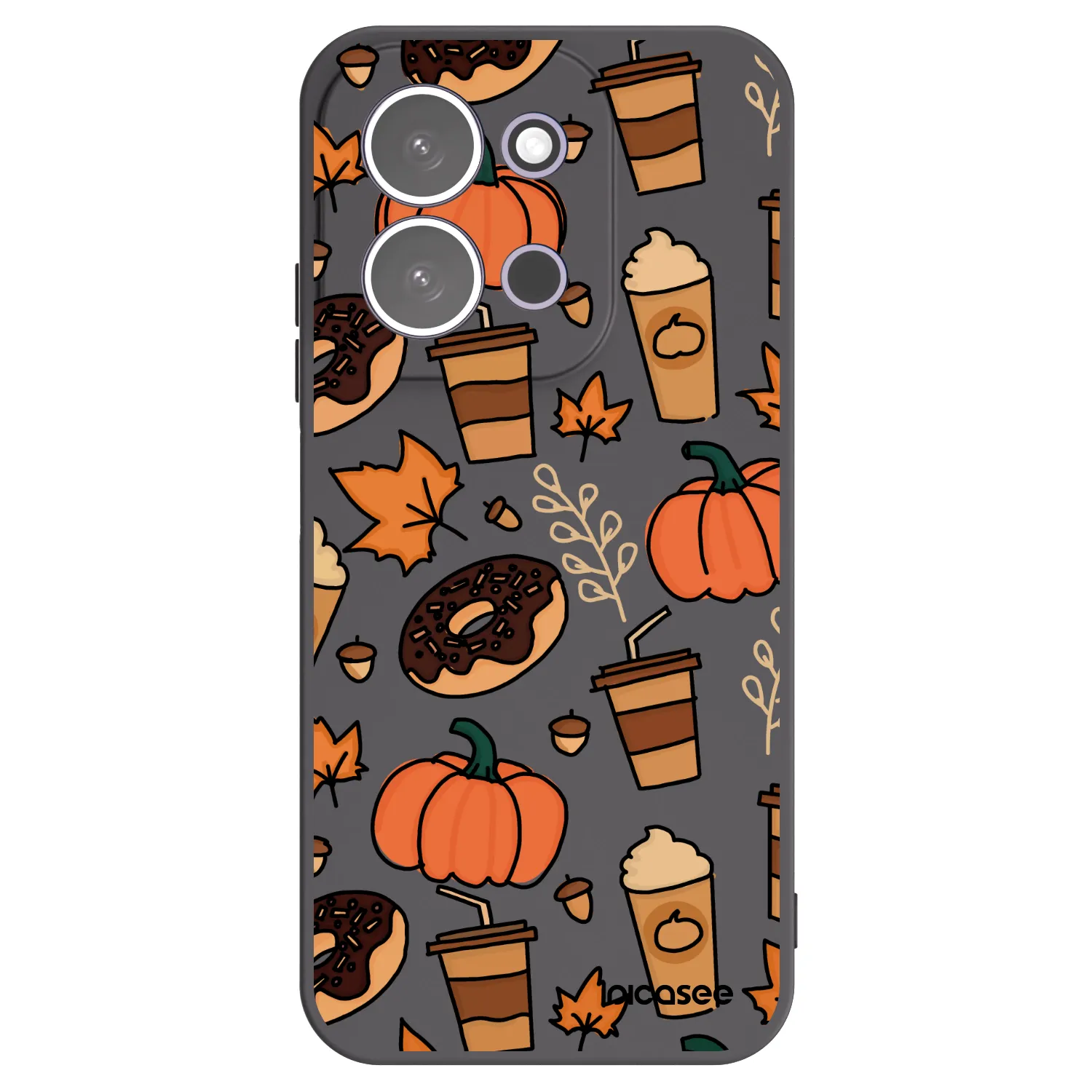 Picasee Xiaomi Redmi 15C 5G Hülle - Schwarzes Silikon - Fallovers