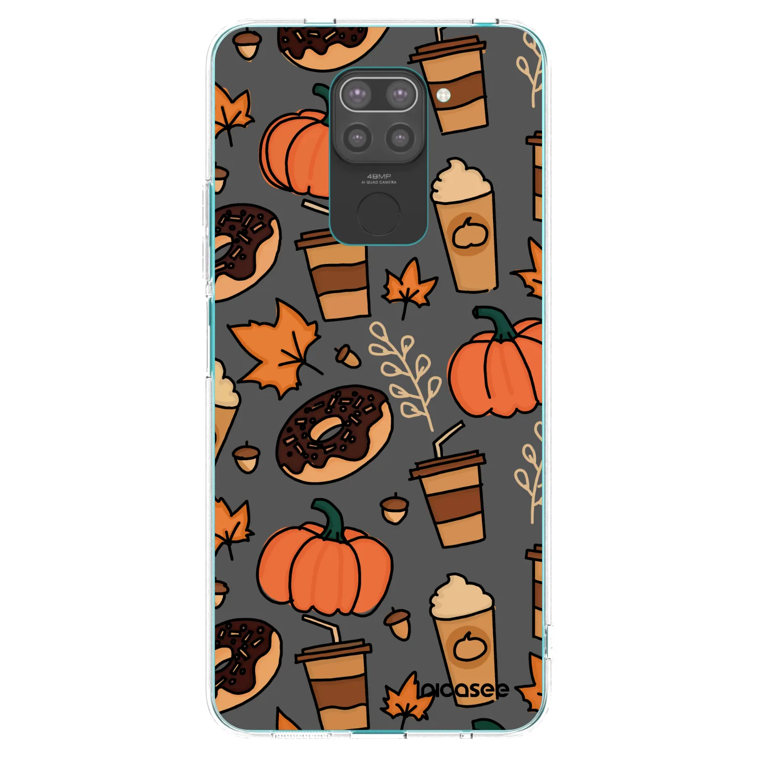 Picasee Xiaomi Redmi Note 9 Hülle - Schwarzes Silikon - Fallovers
