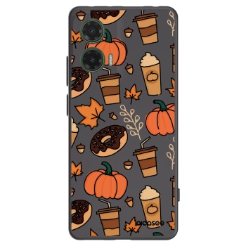 Picasee Motorola Moto G35 5G Hülle - Schwarzes Silikon - Fallovers