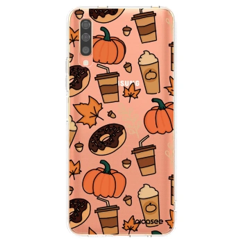 Picasee Samsung Galaxy A70 A705F Hülle - Transparentes Silikon - Fallovers