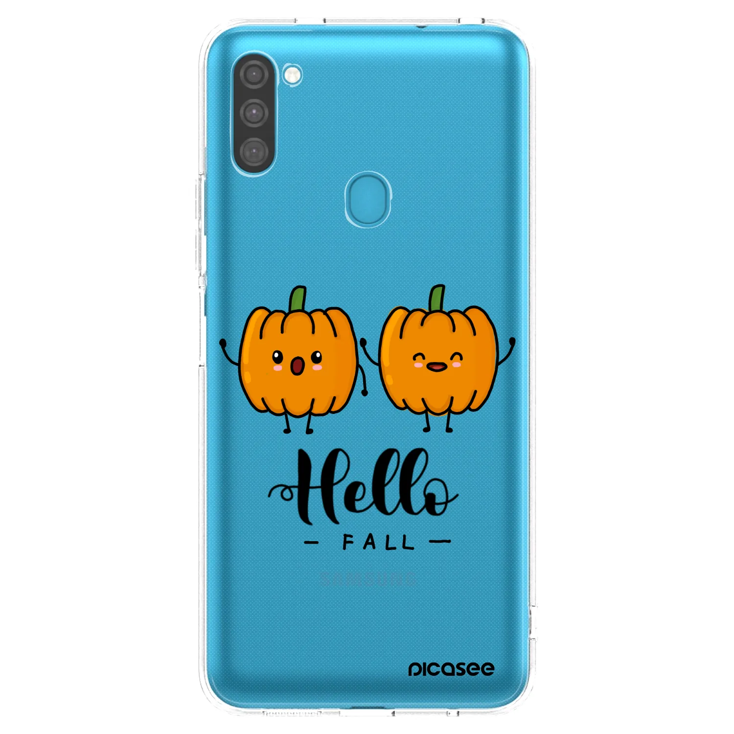 Picasee Samsung Galaxy M11 Hülle - Transparentes Silikon - Hallo Fall