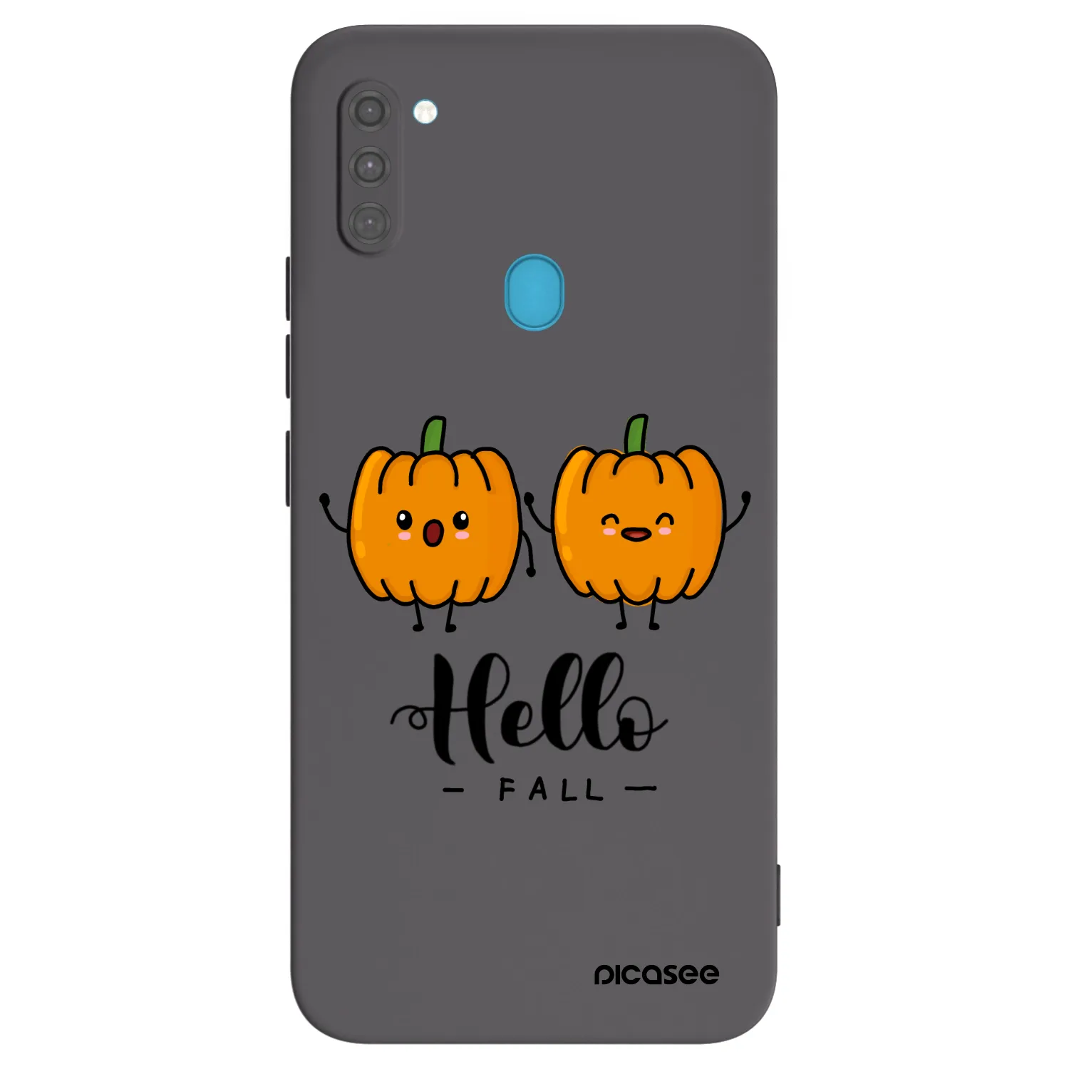 Picasee Samsung Galaxy M11 Hülle - Schwarzes Silikon - Hallo Fall