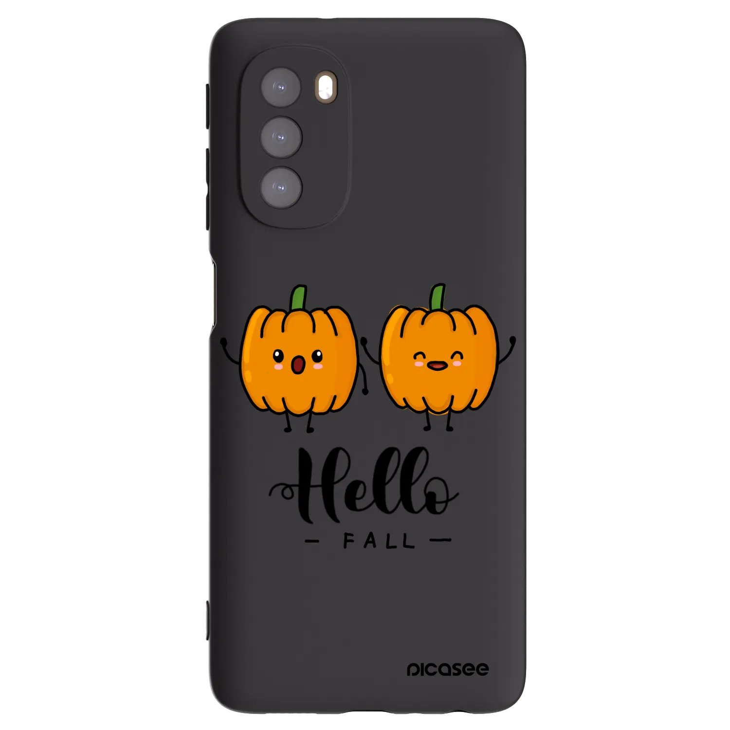 Picasee Motorola Moto G51 Hülle - Schwarzes Silikon - Hallo Fall