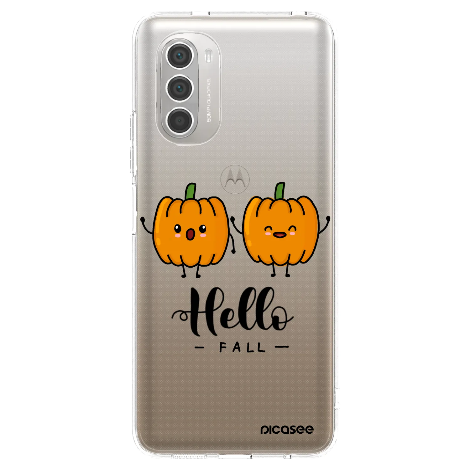 Picasee Motorola Moto G51 Hülle - Transparentes Silikon - Hallo Fall