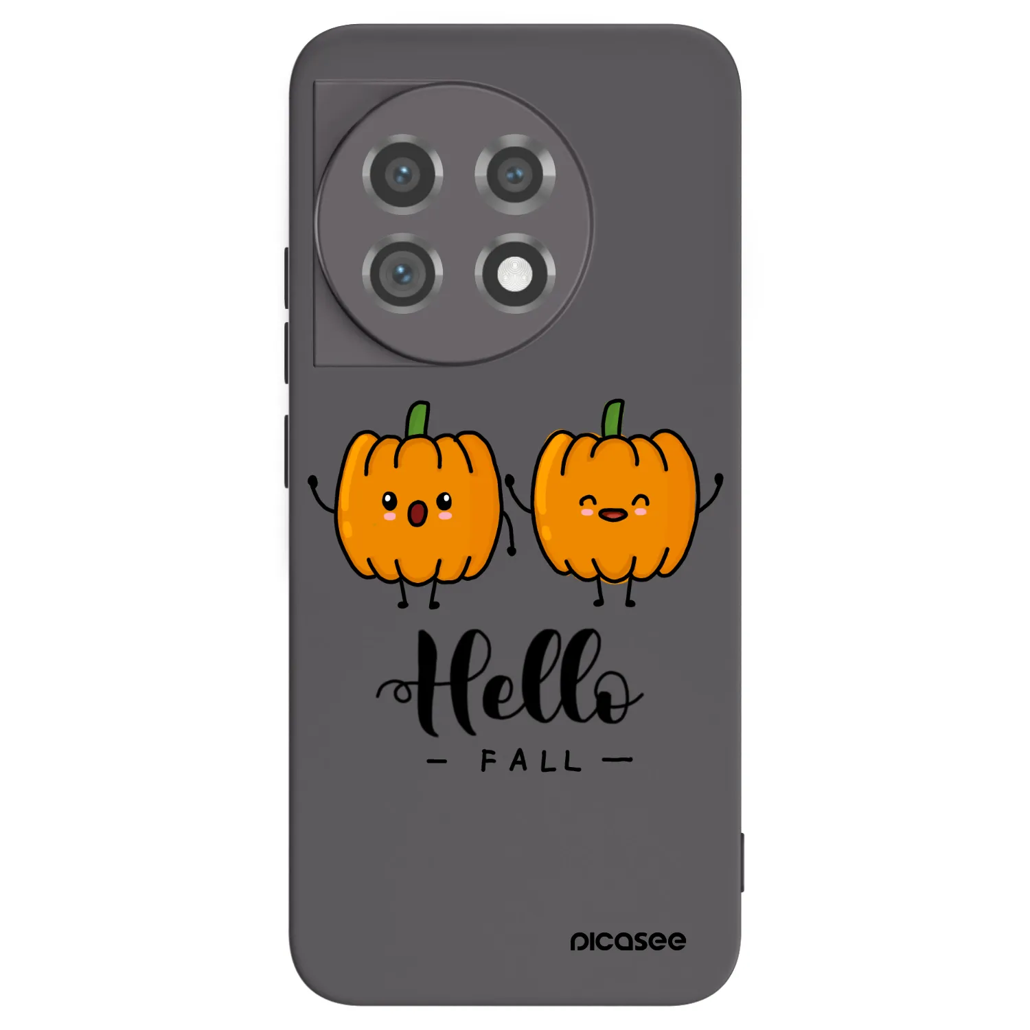 Picasee OnePlus 11 5G Hülle - Schwarzes Silikon - Hallo Fall