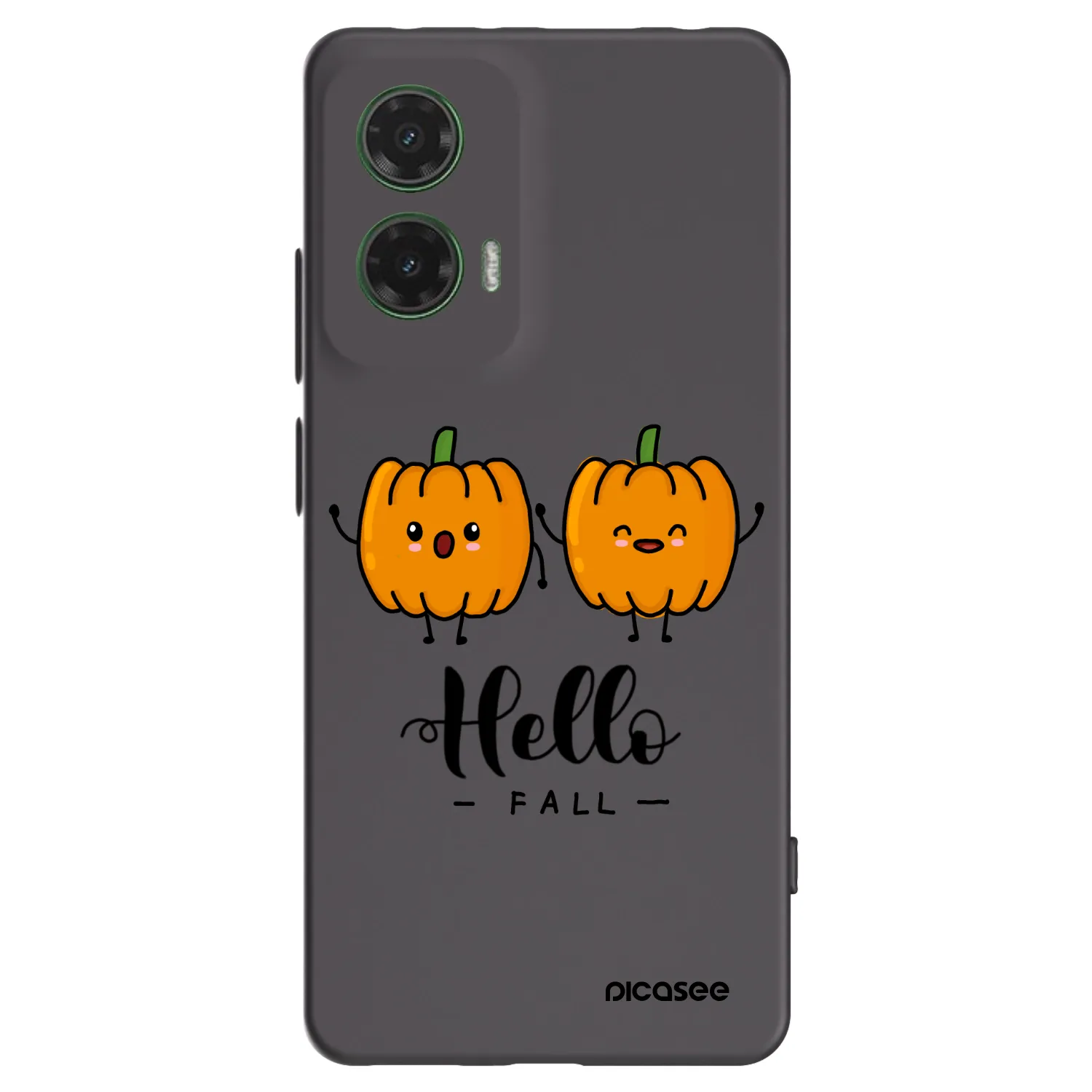 Picasee Motorola Moto G35 5G Hülle - Schwarzes Silikon - Hallo Fall