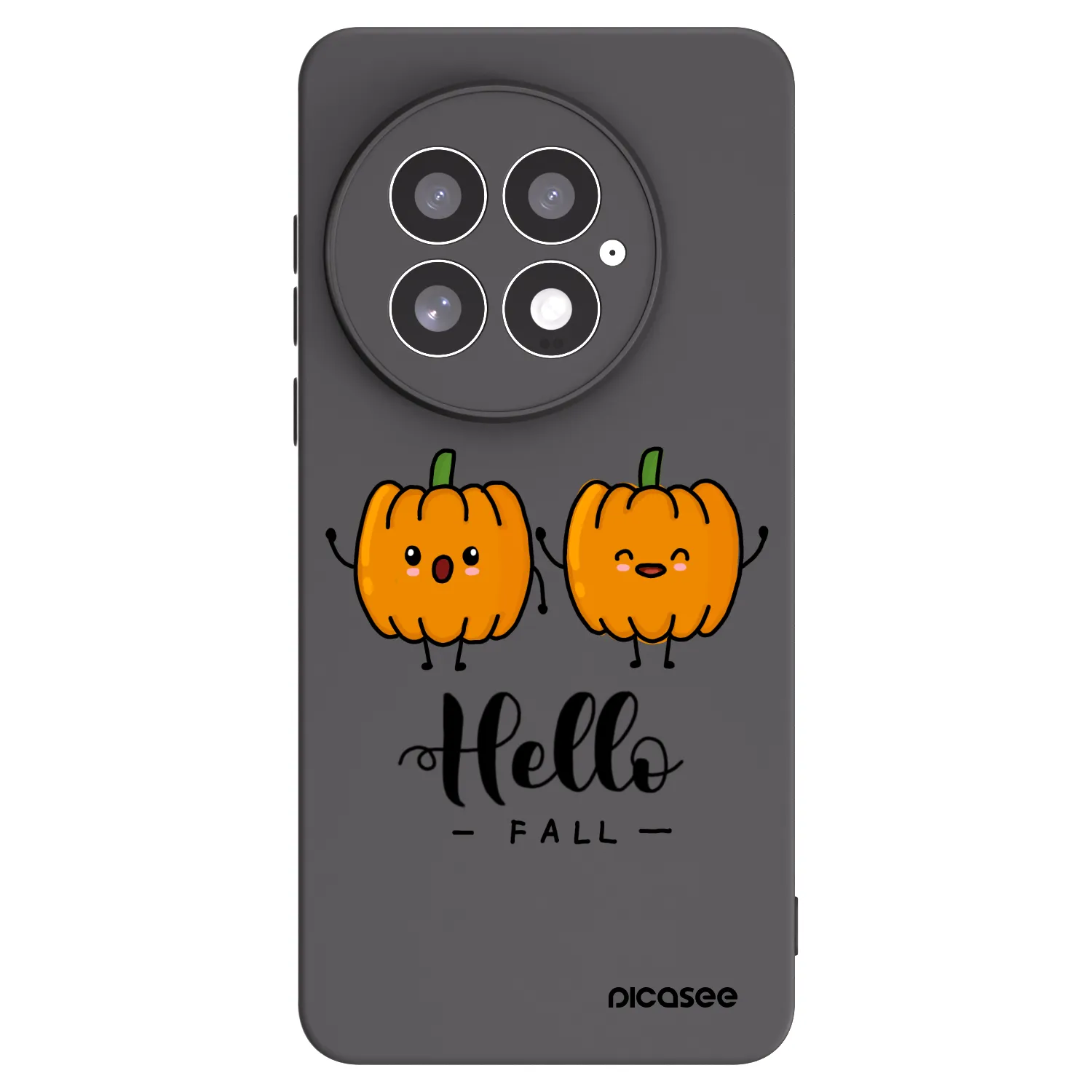 Picasee OnePlus 13 5G Hülle - Schwarzes Silikon - Hallo Fall