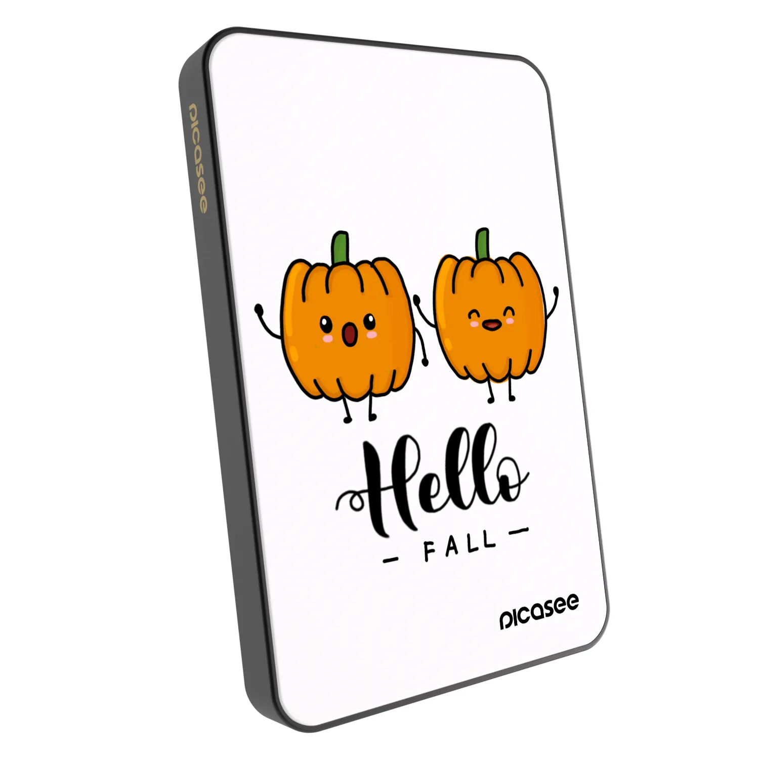 Picasee Powerbank mit MagSafe 5 000 mAh Grau - Hallo Fall