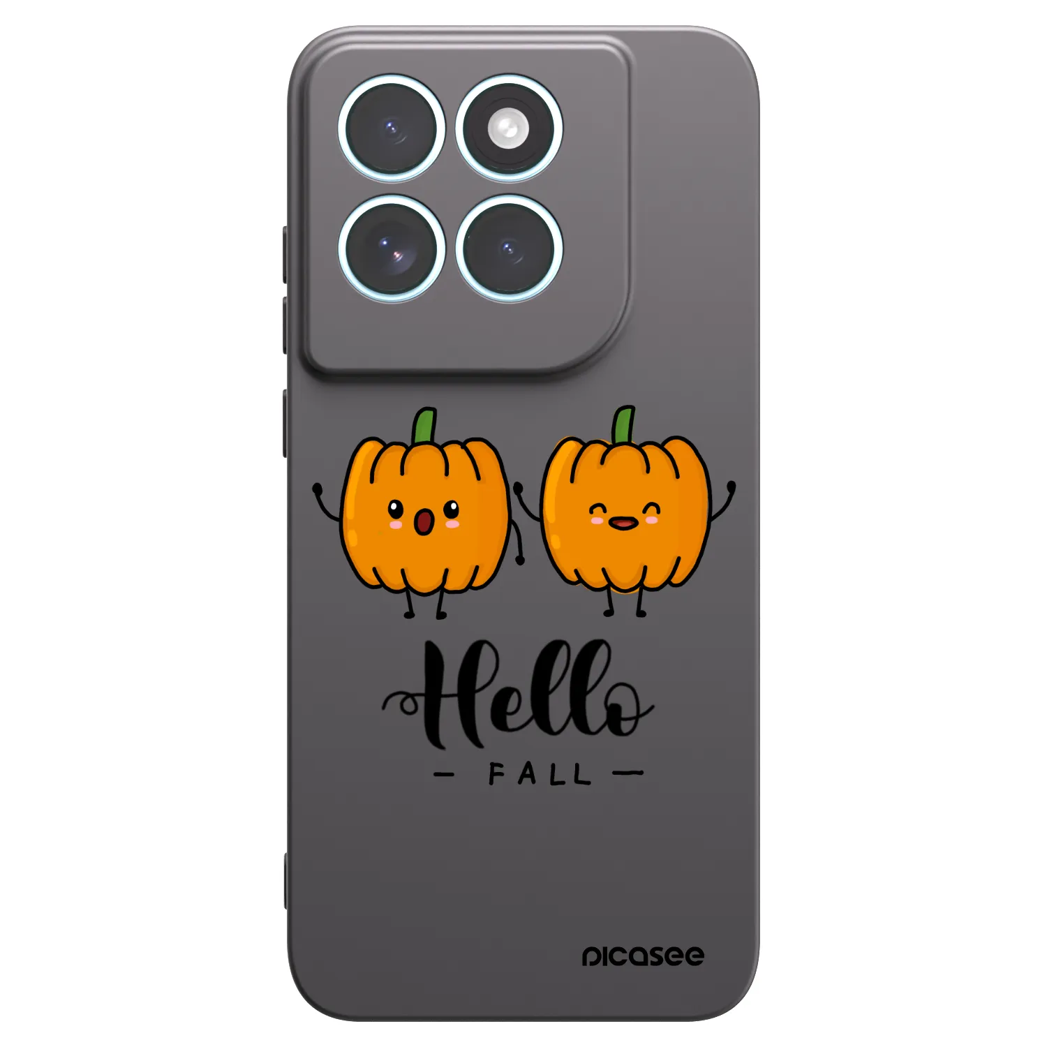 Picasee Motorola Edge 70 Fusion Hülle - Schwarzes Silikon - Hallo Fall