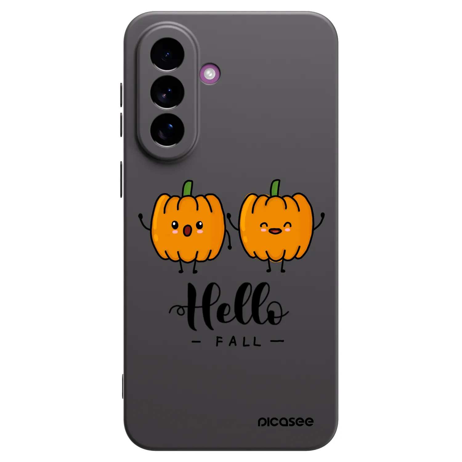 Picasee Samsung Galaxy A37 Hülle - Schwarzes Silikon - Hallo Fall