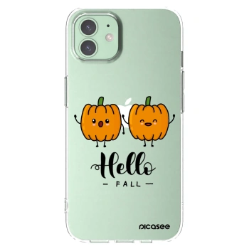 Picasee Apple iPhone 12 Hülle - Transparentes Silikon - Hallo Fall