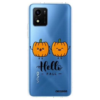 Picasee Vivo Y01 Hülle - Transparentes Silikon - Hallo Fall