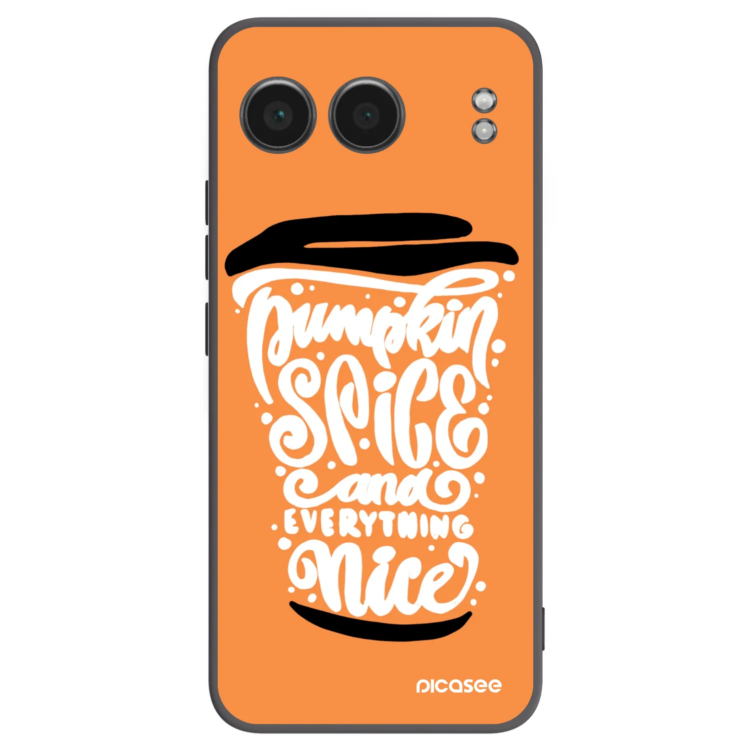 Picasee OnePlus Nord 4 Hülle - Schwarzes Silikon - Pumpkin coffee