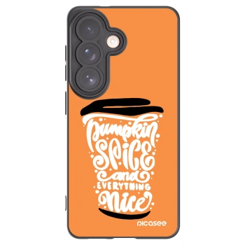 Picasee Samsung Galaxy S26 Hülle - Schwarzes Silikon - Pumpkin coffee