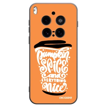Picasee Vivo X300 Pro Hülle - Schwarzes Silikon - Pumpkin coffee