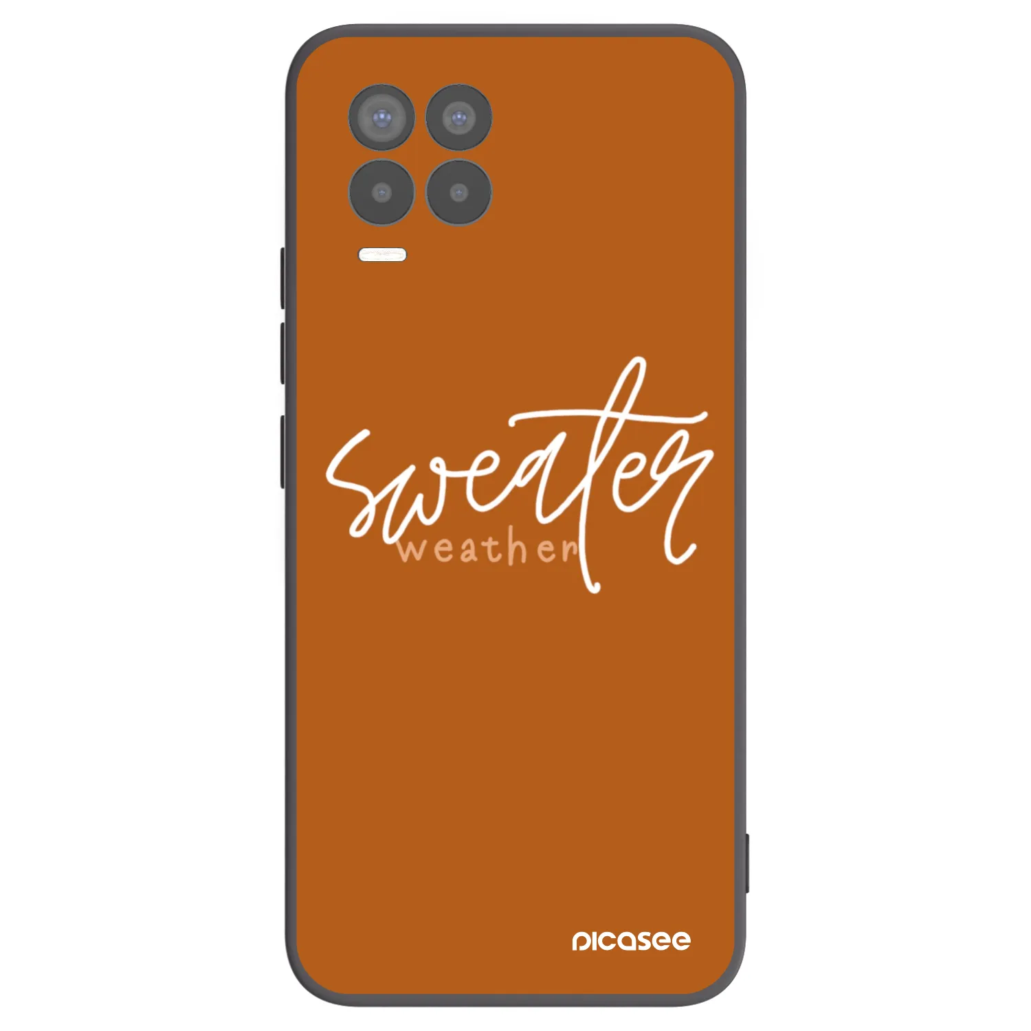 Picasee Realme 8 Pro Hülle - Schwarzes Silikon - Sweater weather