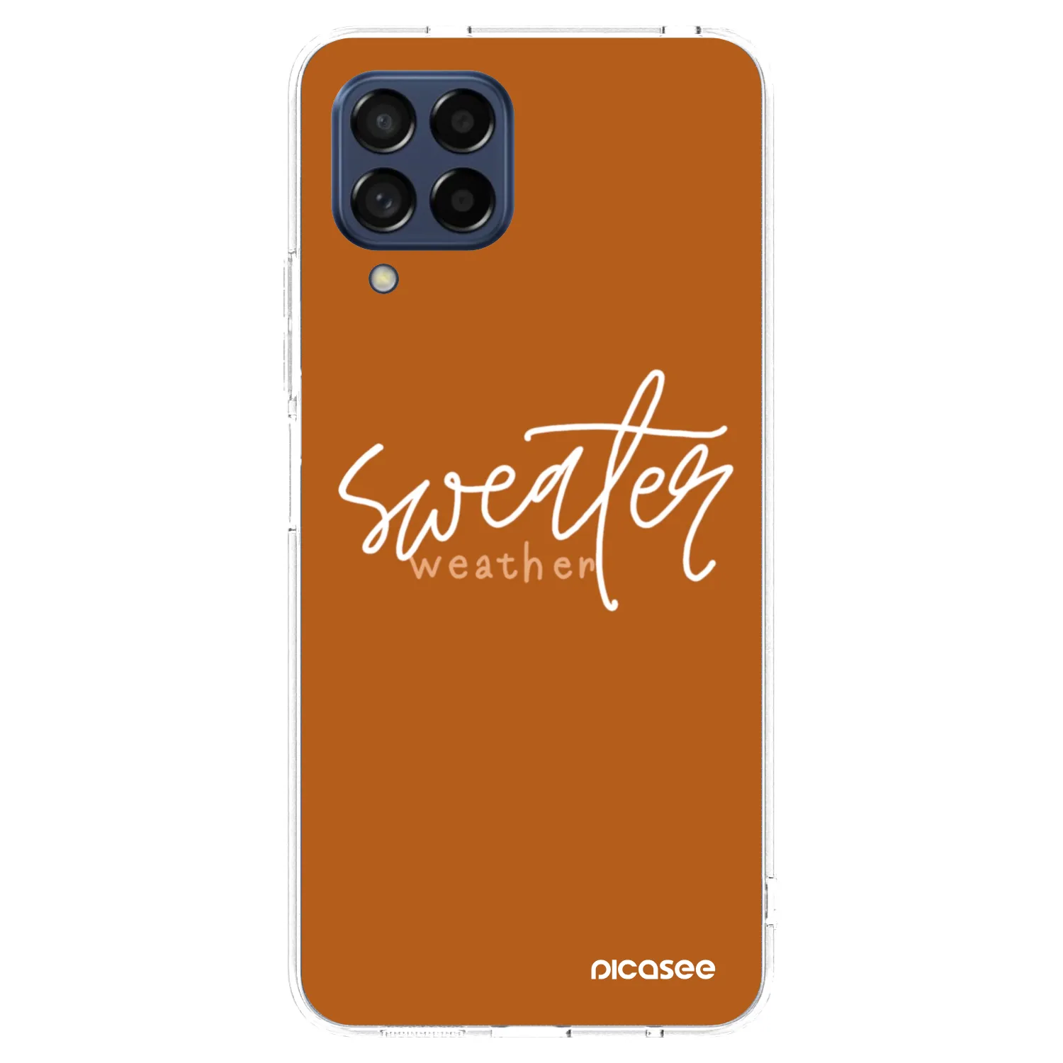 Picasee Samsung Galaxy M53 5G Hülle - Transparentes Silikon - Sweater weather