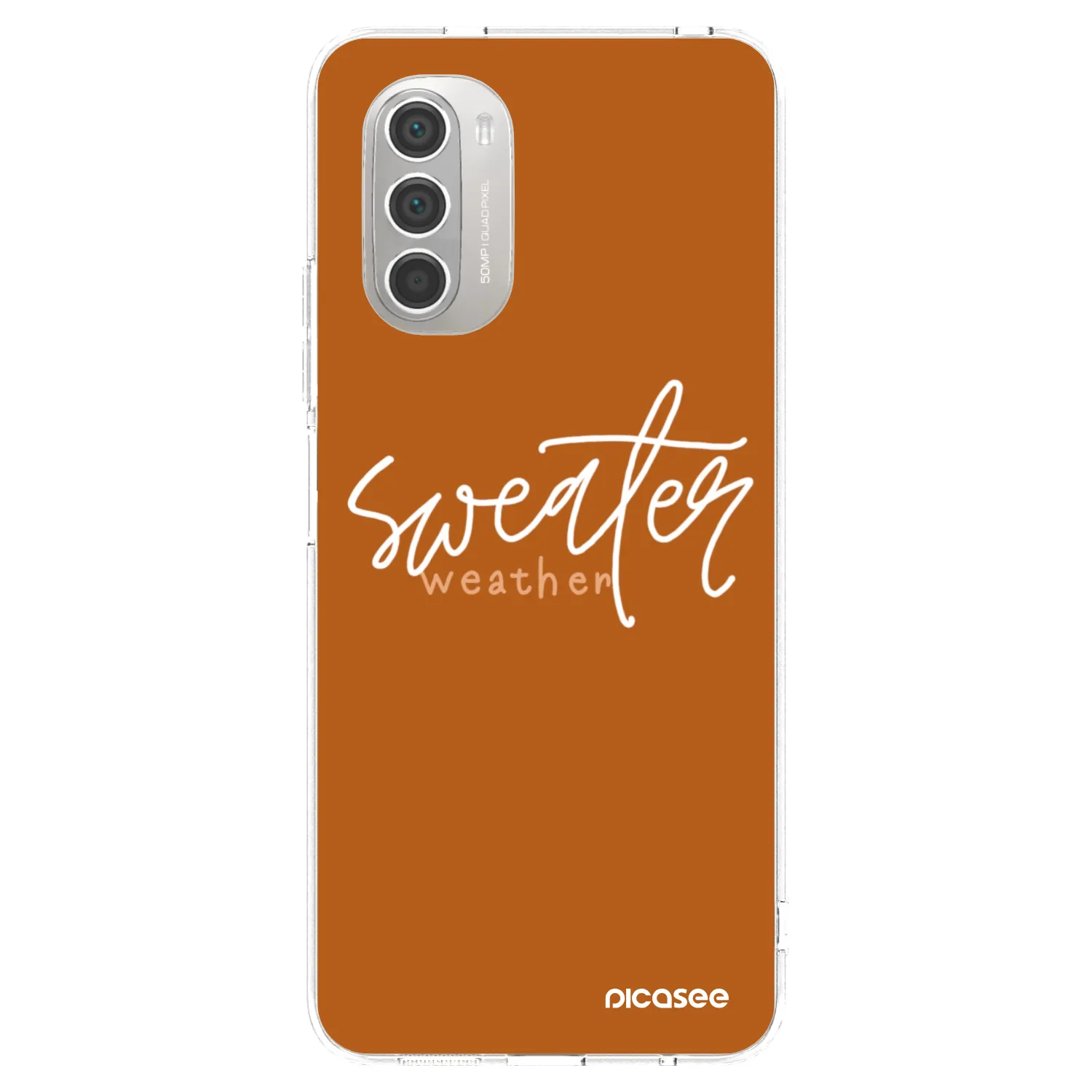 Picasee Motorola Moto G51 Hülle - Transparentes Silikon - Sweater weather