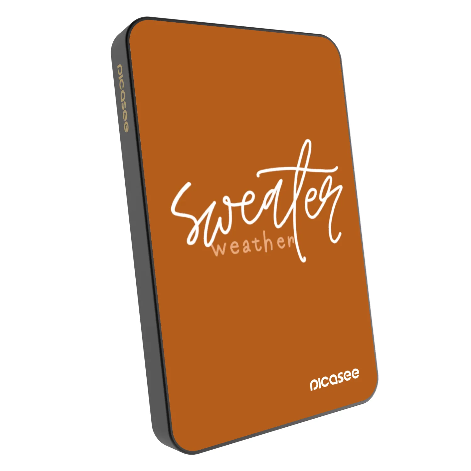 Picasee Powerbank mit MagSafe 5 000 mAh Grau - Sweater weather