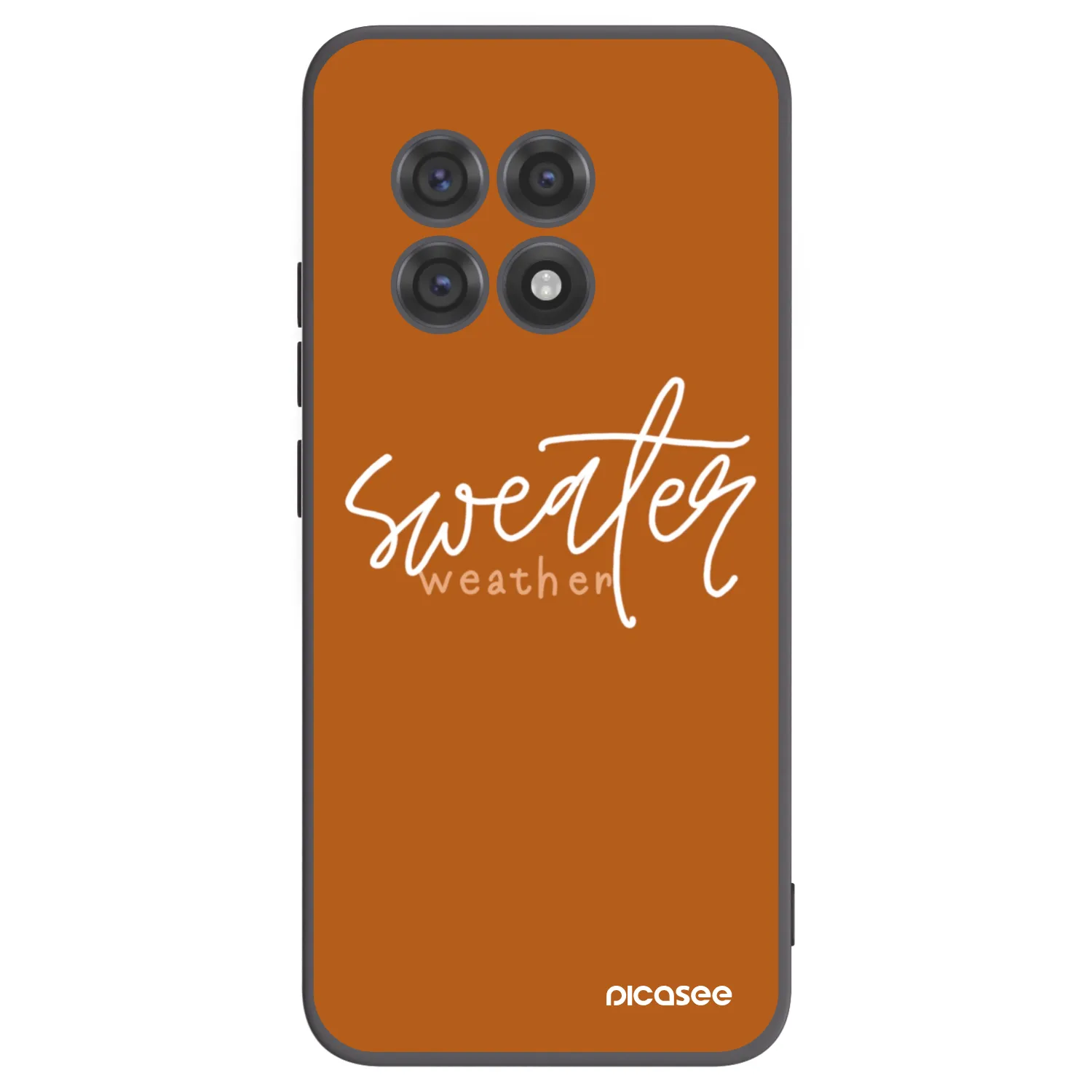 Picasee OnePlus 13R 5G Hülle - Schwarzes Silikon - Sweater weather