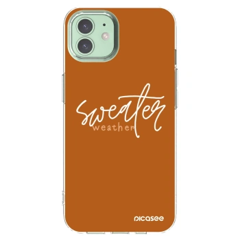 Picasee Apple iPhone 12 Hülle - Transparentes Silikon - Sweater weather