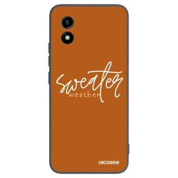 Picasee Vivo Y01 Hülle - Schwarzes Silikon - Sweater weather