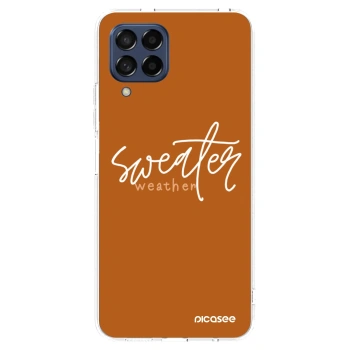 Picasee Samsung Galaxy M53 5G Hülle - Transparentes Silikon - Sweater weather