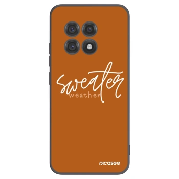 Picasee OnePlus 13R 5G Hülle - Schwarzes Silikon - Sweater weather