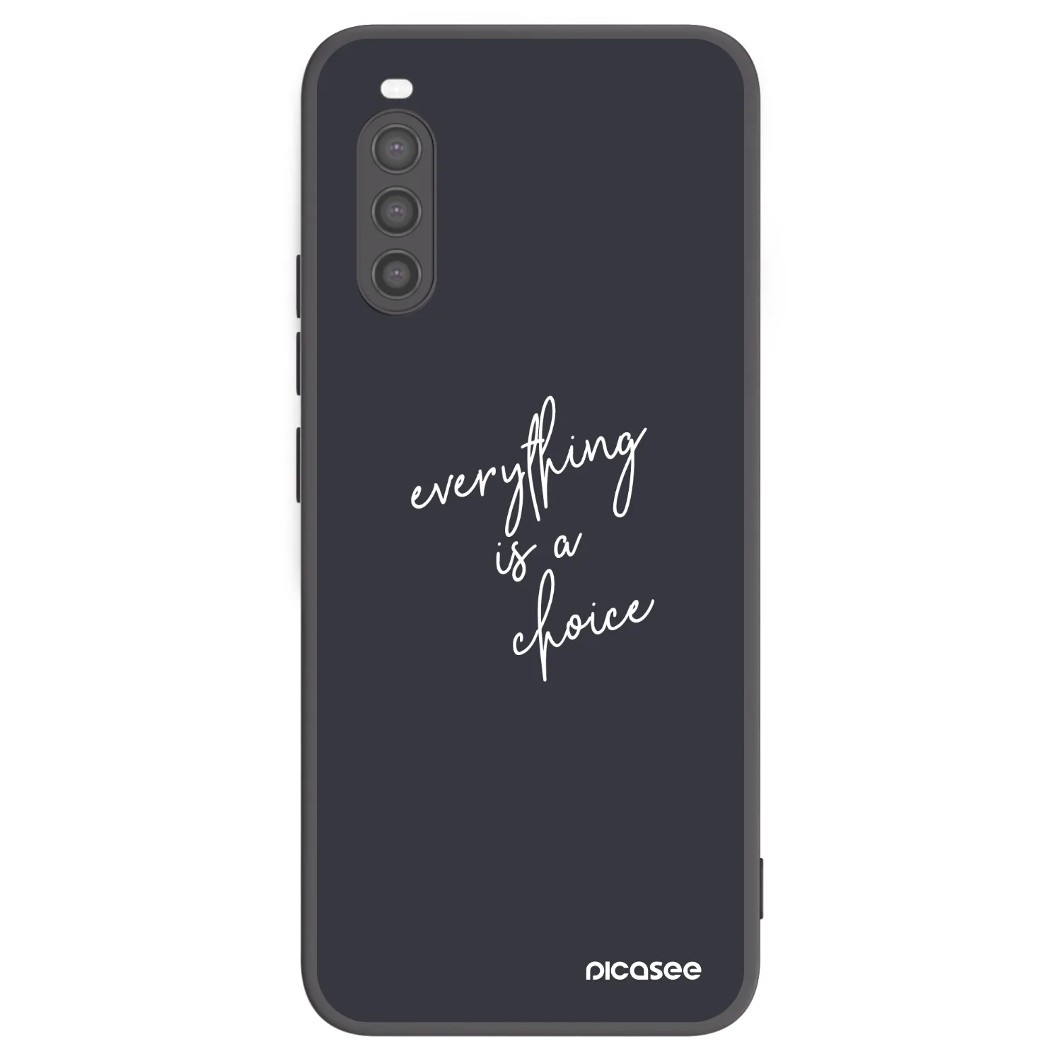 Picasee Sony Xperia 10 II Hülle - Schwarzes Silikon - Everything is a choice